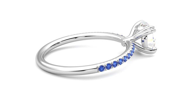 Taylor & Hart Damson Round Engagement Ring 360 degree image 11