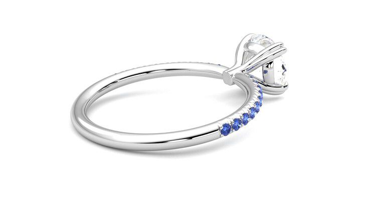 Taylor & Hart Damson Round Engagement Ring 360 degree image 12