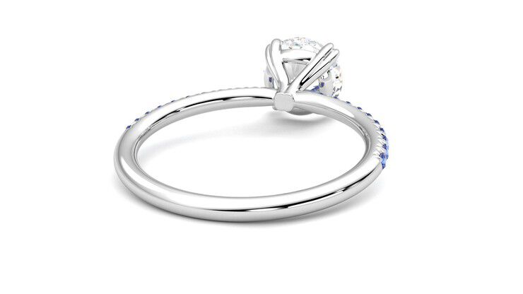 Taylor & Hart Damson Round Engagement Ring 360 degree image 14