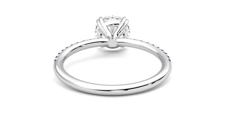 Taylor & Hart Damson Round Engagement Ring 360 degree image 15