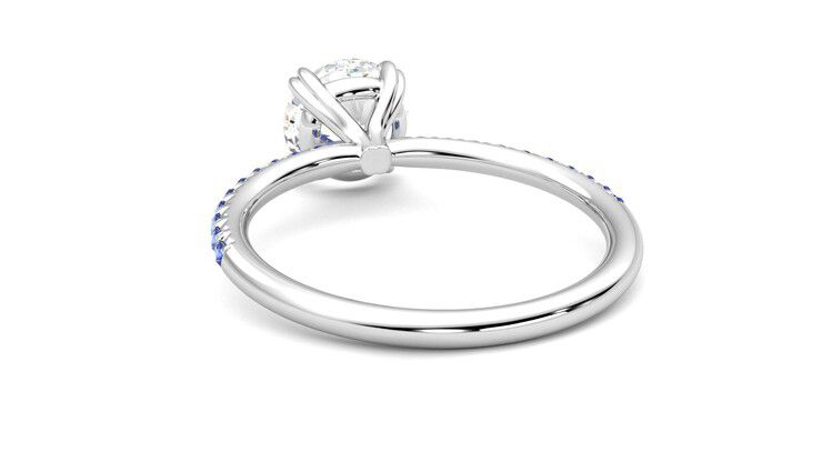 Taylor & Hart Damson Round Engagement Ring 360 degree image 16