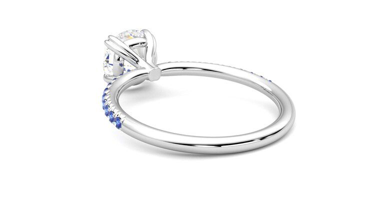 Taylor & Hart Damson Round Engagement Ring 360 degree image 17