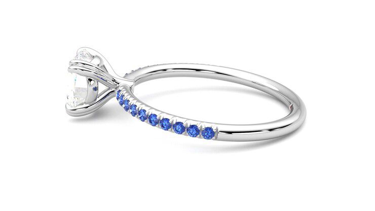 Taylor & Hart Damson Round Engagement Ring 360 degree image 20