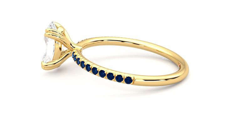 Taylor & Hart Damson Oval Engagement Ring 360 degree image 20