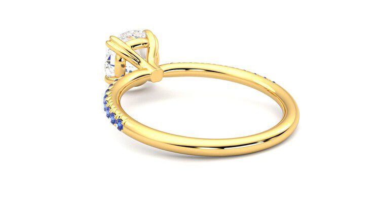 Taylor & Hart Damson Round Engagement Ring 360 degree image 17