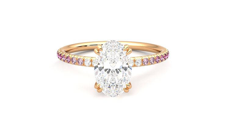 Taylor & Hart Damson Oval Engagement Ring 360 degree image 0