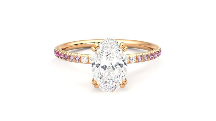 Taylor & Hart Damson Oval Engagement Ring 360 degree image 1