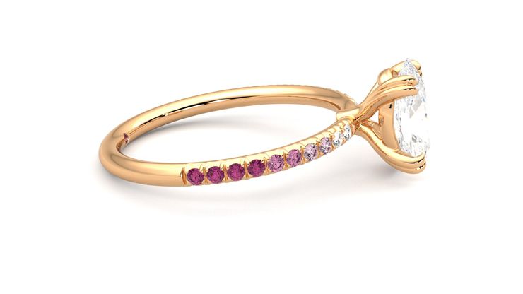 Taylor & Hart Damson Oval Engagement Ring 360 degree image 9
