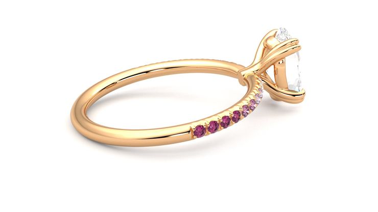 Taylor & Hart Damson Oval Engagement Ring 360 degree image 11