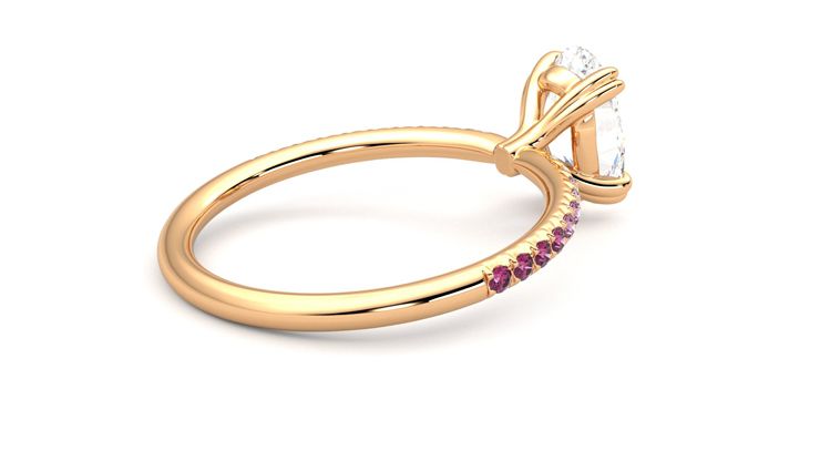 Taylor & Hart Damson Oval Engagement Ring 360 degree image 12