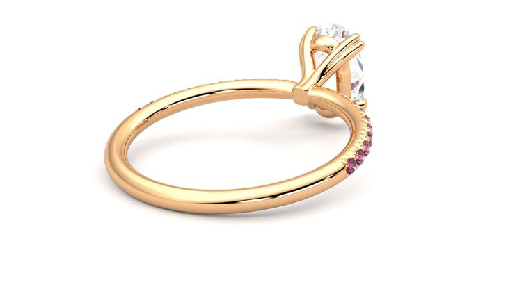Taylor & Hart Damson Oval Engagement Ring 360 degree image 13