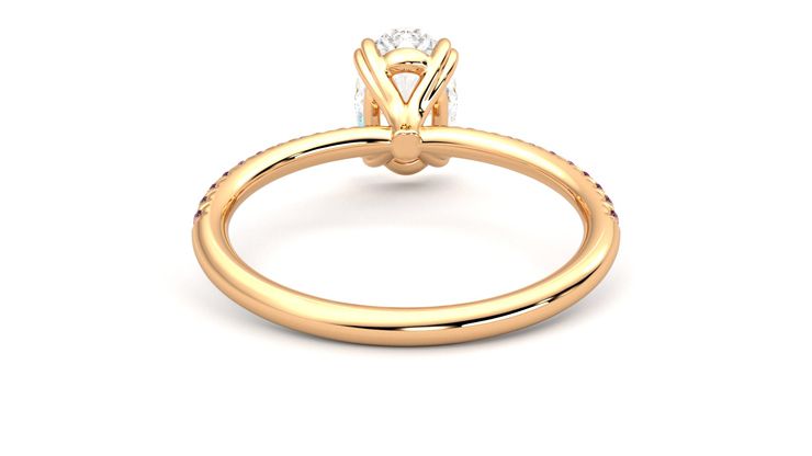 Taylor & Hart Damson Oval Engagement Ring 360 degree image 15