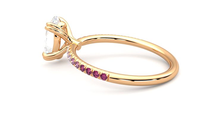 Taylor & Hart Damson Oval Engagement Ring 360 degree image 19