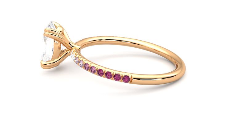 Taylor & Hart Damson Oval Engagement Ring 360 degree image 20