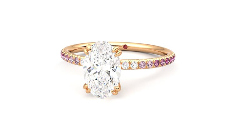 Taylor & Hart Damson Oval Engagement Ring 360 degree image 27