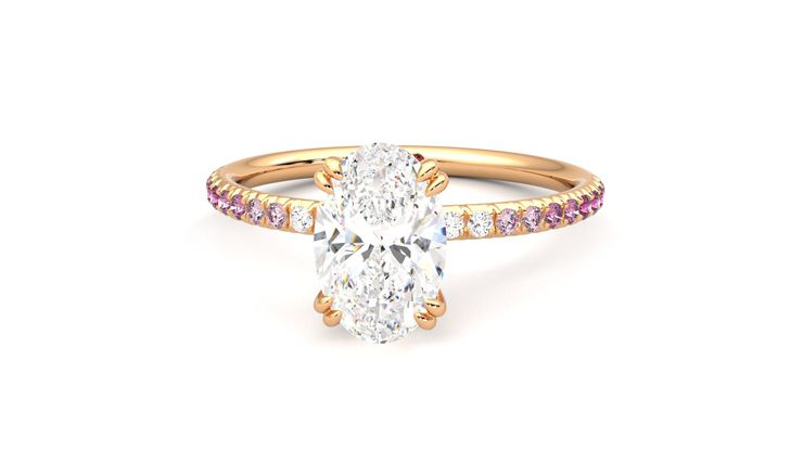Taylor & Hart Damson Oval Engagement Ring 360 degree image 28