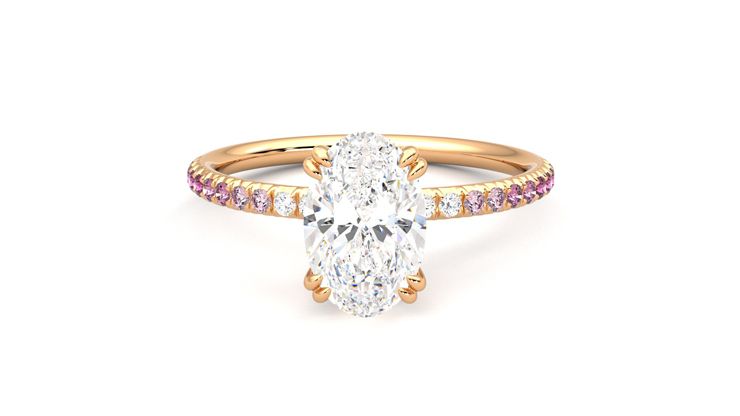 Taylor & Hart Damson Oval Engagement Ring 360 degree image 29