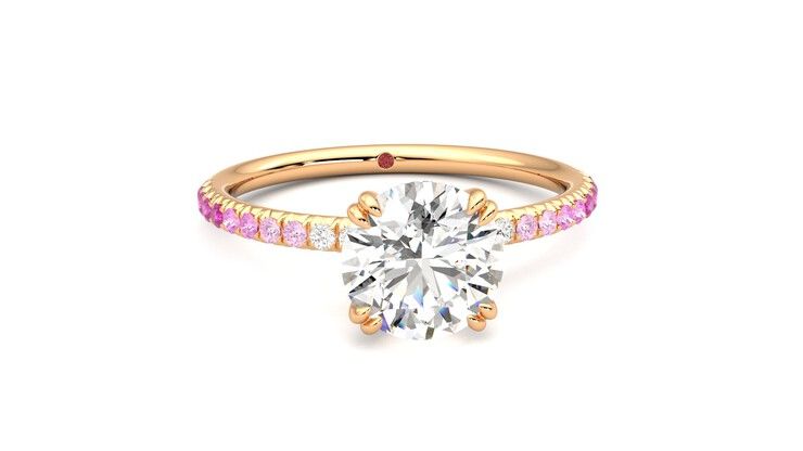 Taylor & Hart Damson Round Engagement Ring 360 degree image 2