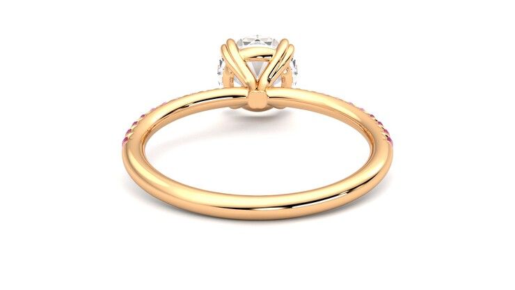 Taylor & Hart Damson Round Engagement Ring 360 degree image 15