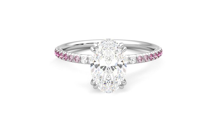 Taylor & Hart Damson Oval Engagement Ring 360 degree image 0
