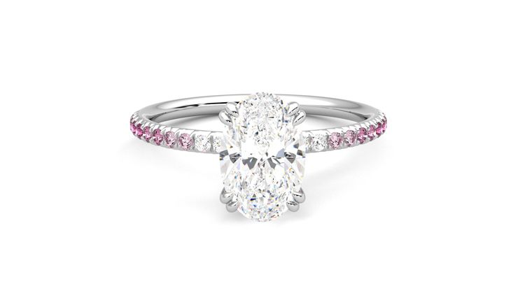 Taylor & Hart Damson Oval Engagement Ring 360 degree image 1