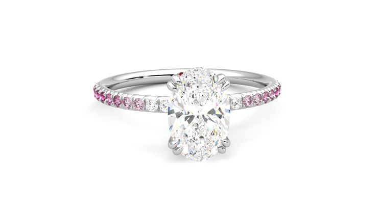 Taylor & Hart Damson Oval Engagement Ring 360 degree image 2