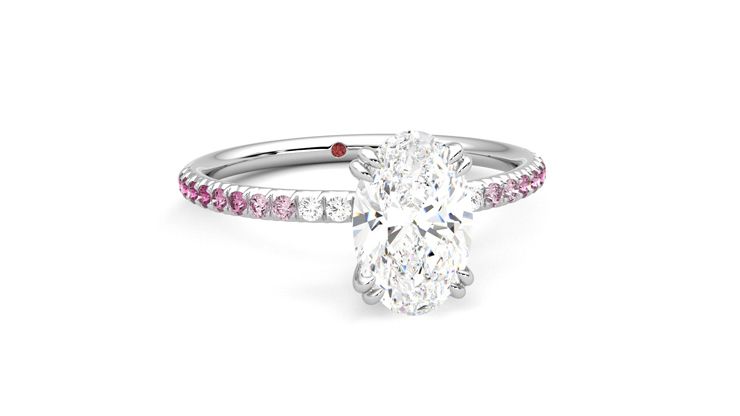 Taylor & Hart Damson Oval Engagement Ring 360 degree image 3
