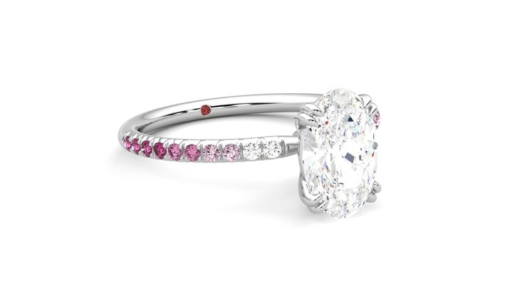 Taylor & Hart Damson Oval Engagement Ring 360 degree image 5