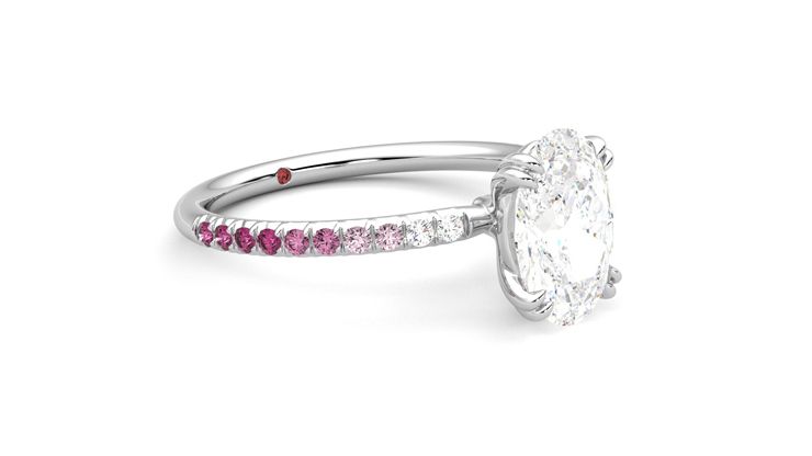 Taylor & Hart Damson Oval Engagement Ring 360 degree image 6