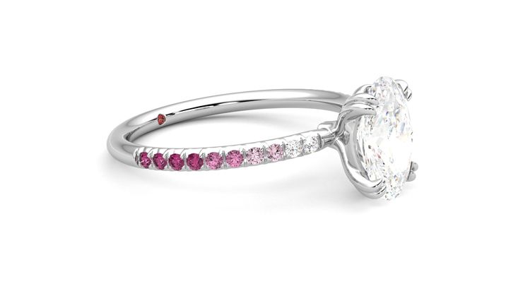 Taylor & Hart Damson Oval Engagement Ring 360 degree image 7