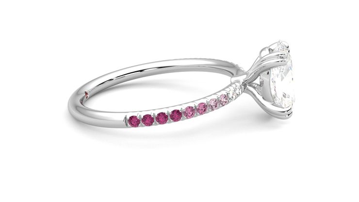Taylor & Hart Damson Oval Engagement Ring 360 degree image 9