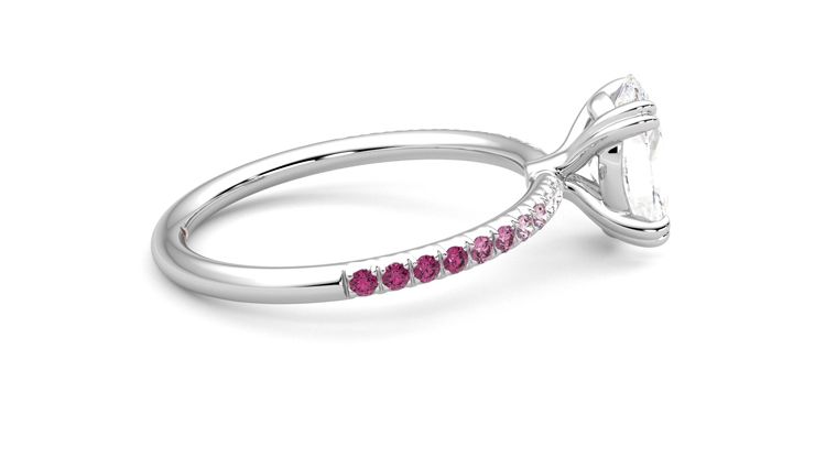 Taylor & Hart Damson Oval Engagement Ring 360 degree image 10
