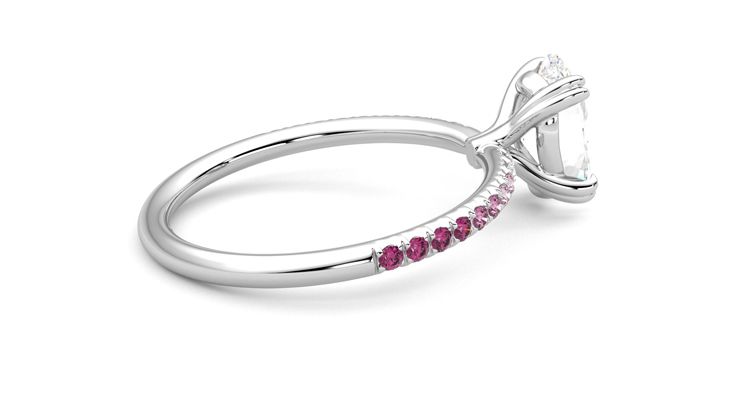 Taylor & Hart Damson Oval Engagement Ring 360 degree image 11