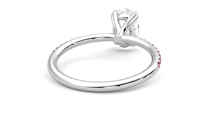 Taylor & Hart Damson Oval Engagement Ring 360 degree image 14