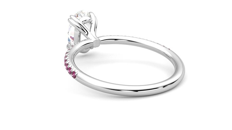 Taylor & Hart Damson Oval Engagement Ring 360 degree image 17