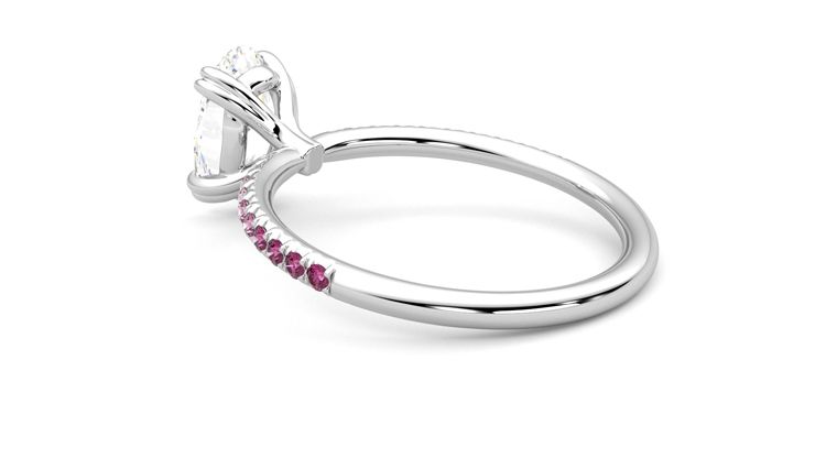 Taylor & Hart Damson Oval Engagement Ring 360 degree image 18