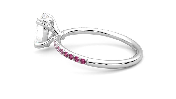 Taylor & Hart Damson Oval Engagement Ring 360 degree image 19