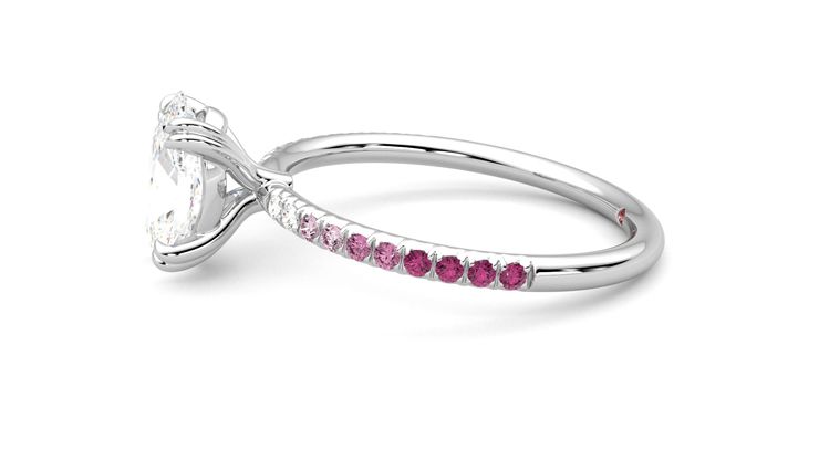Taylor & Hart Damson Oval Engagement Ring 360 degree image 21