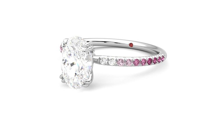 Taylor & Hart Damson Oval Engagement Ring 360 degree image 25
