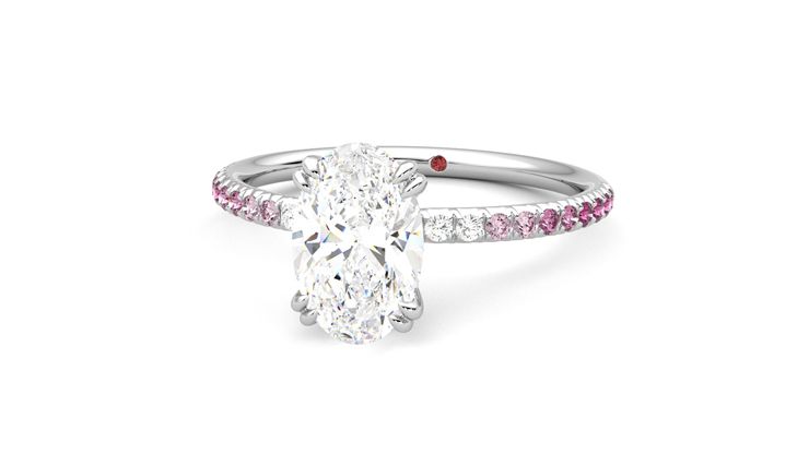 Taylor & Hart Damson Oval Engagement Ring 360 degree image 27