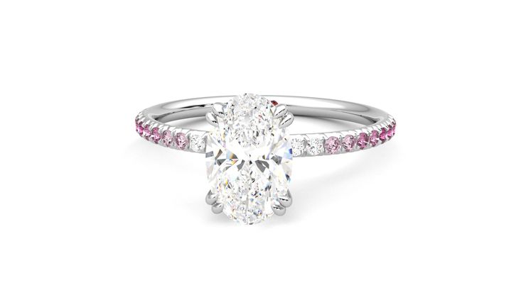 Taylor & Hart Damson Oval Engagement Ring 360 degree image 28