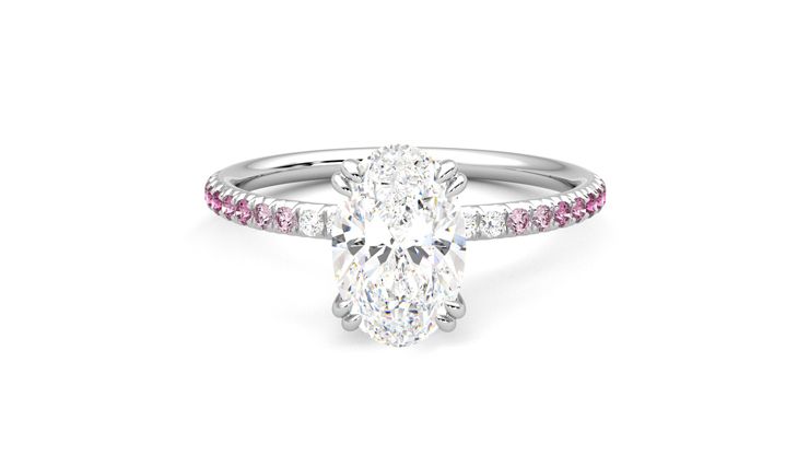 Taylor & Hart Damson Oval Engagement Ring 360 degree image 29