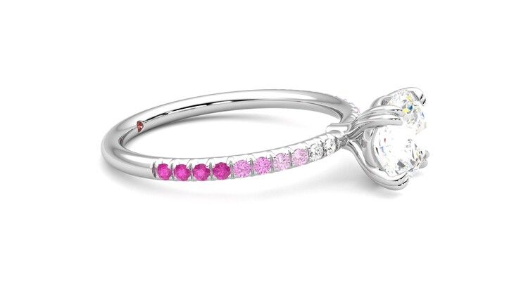 Taylor & Hart Damson Round Engagement Ring 360 degree image 8