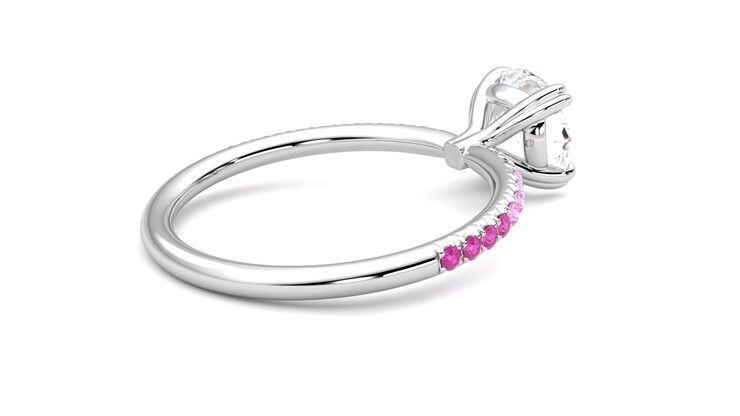 Taylor & Hart Damson Round Engagement Ring 360 degree image 12