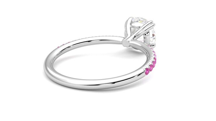 Taylor & Hart Damson Round Engagement Ring 360 degree image 13