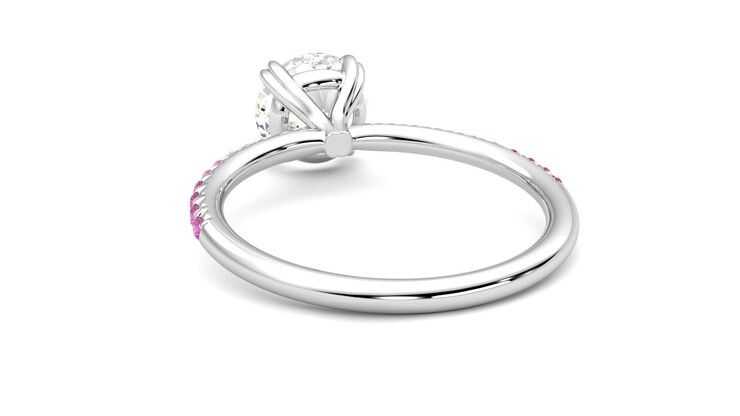 Taylor & Hart Damson Round Engagement Ring 360 degree image 16