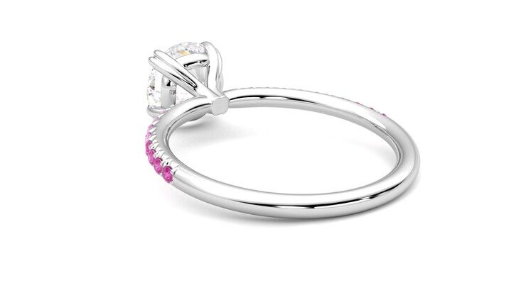 Taylor & Hart Damson Round Engagement Ring 360 degree image 17