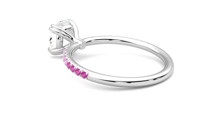 Taylor & Hart Damson Round Engagement Ring 360 degree image 18