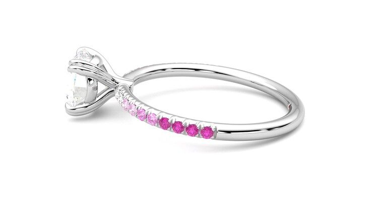 Taylor & Hart Damson Round Engagement Ring 360 degree image 20