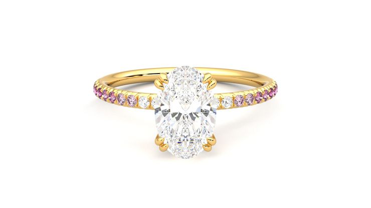 Taylor & Hart Damson Oval Engagement Ring 360 degree image 0